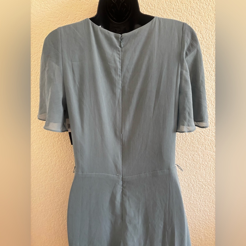 Lauren Ralph Lauren Womens Green Ruffled Chiffon Fit & Flare Dress NWT - Picture 7 of 12